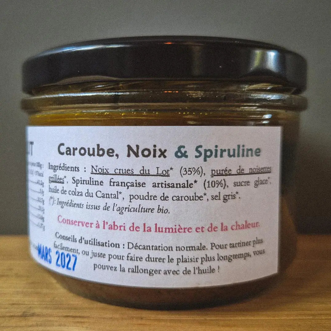 SPI-NUT · Pâte à tartiner Caroube & Noix
