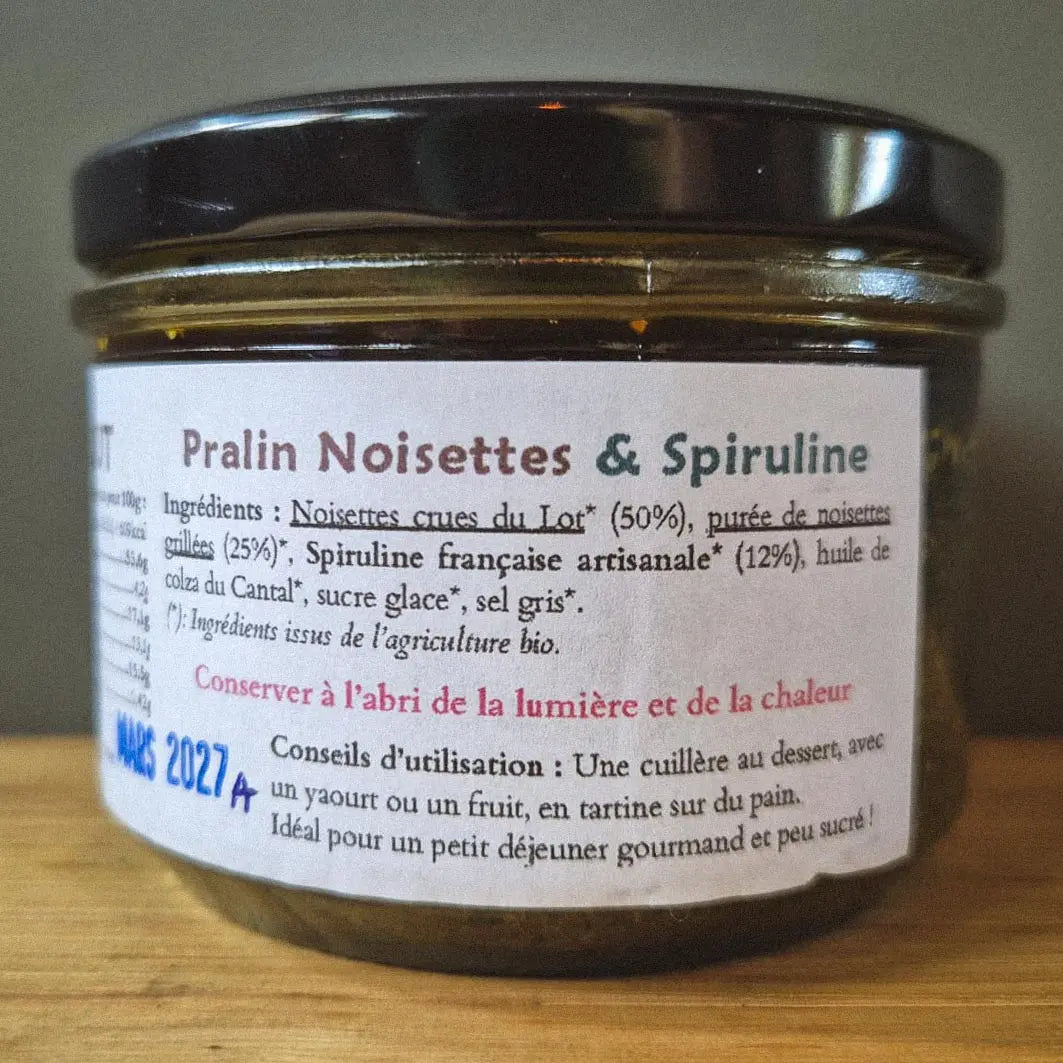 SPI-NUT · Pralin Noisette & Spiruline