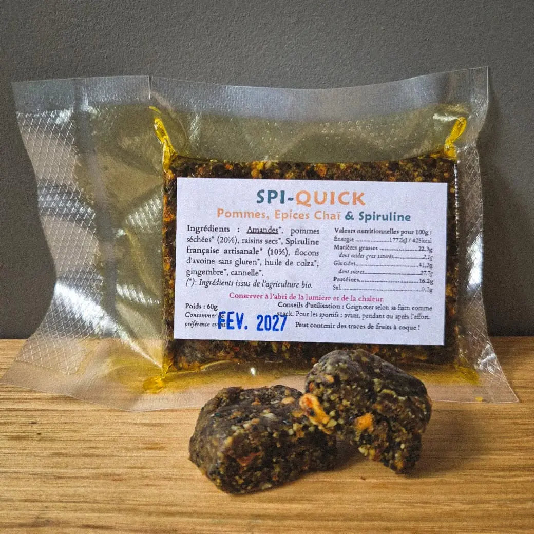 SPI-QUICK · Pommes, Épices Chaï & Spiruline